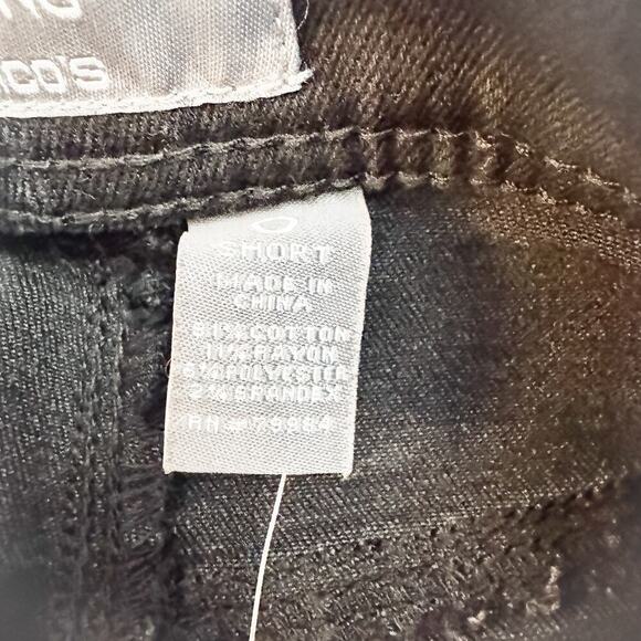 Chicos So Slimming Bootcut Black Denim Jeans Size 0 Short NWT - Picture 8 of 9